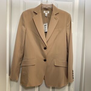 NWT size 6 women’s Talbots blazer, tan